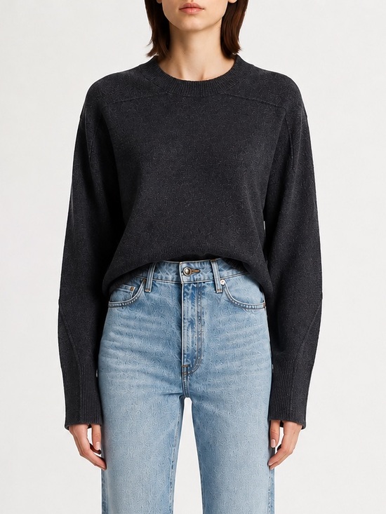 rag & bone Sweaters - rag & bone brady charcoal gray wool blend crewneck sweater xs